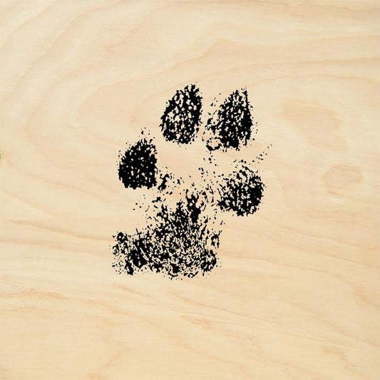 StampaFe Dog Paw Print Pet Lover Rubber Art Stamp