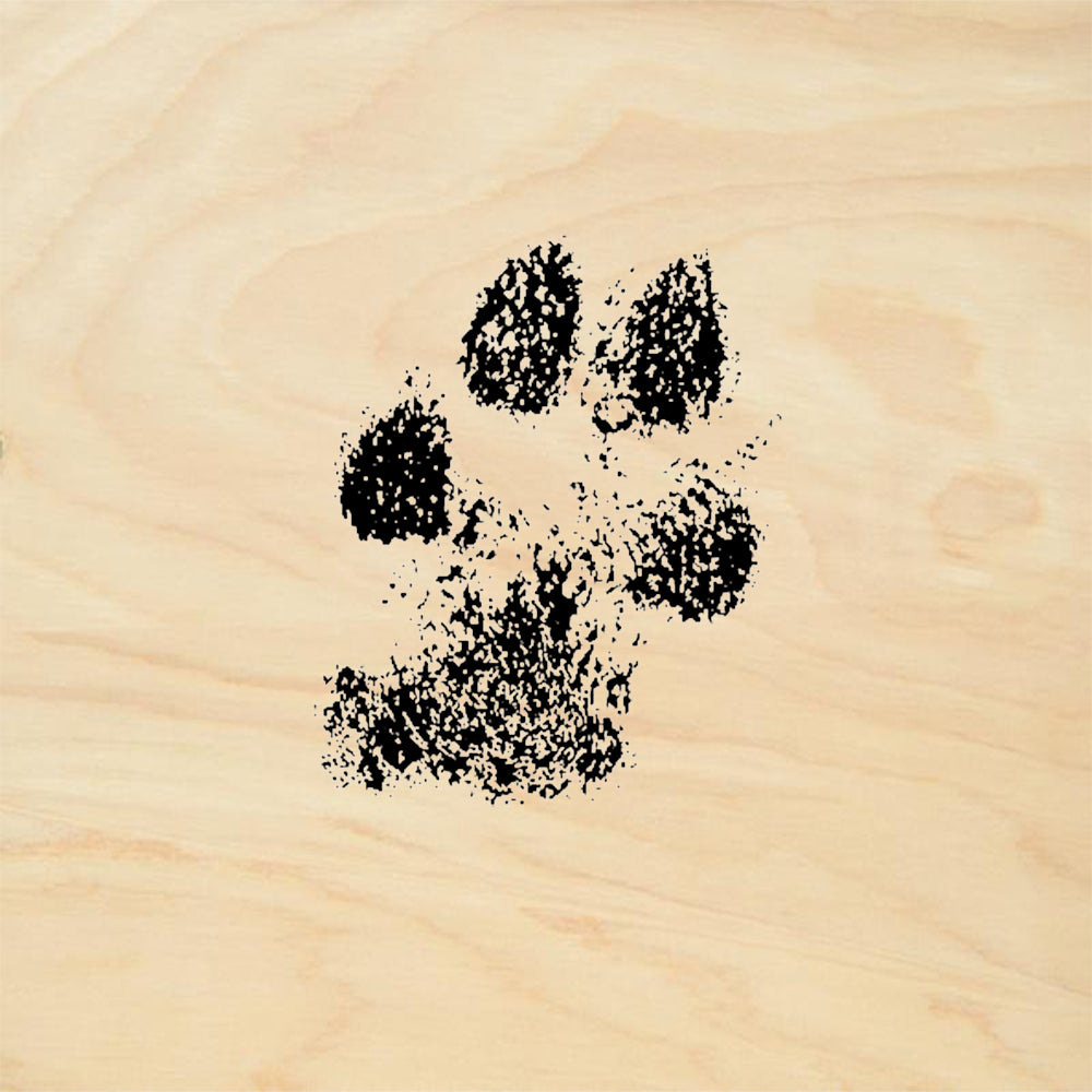 StampaFe Dog Paw Print Rubber Art Stamp
