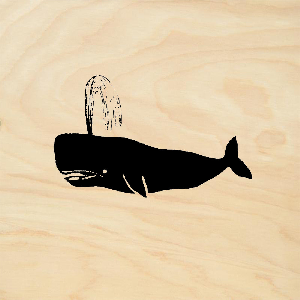 StampaFe Whale Nature Ocean Mixed Media Rubber Art Stamp