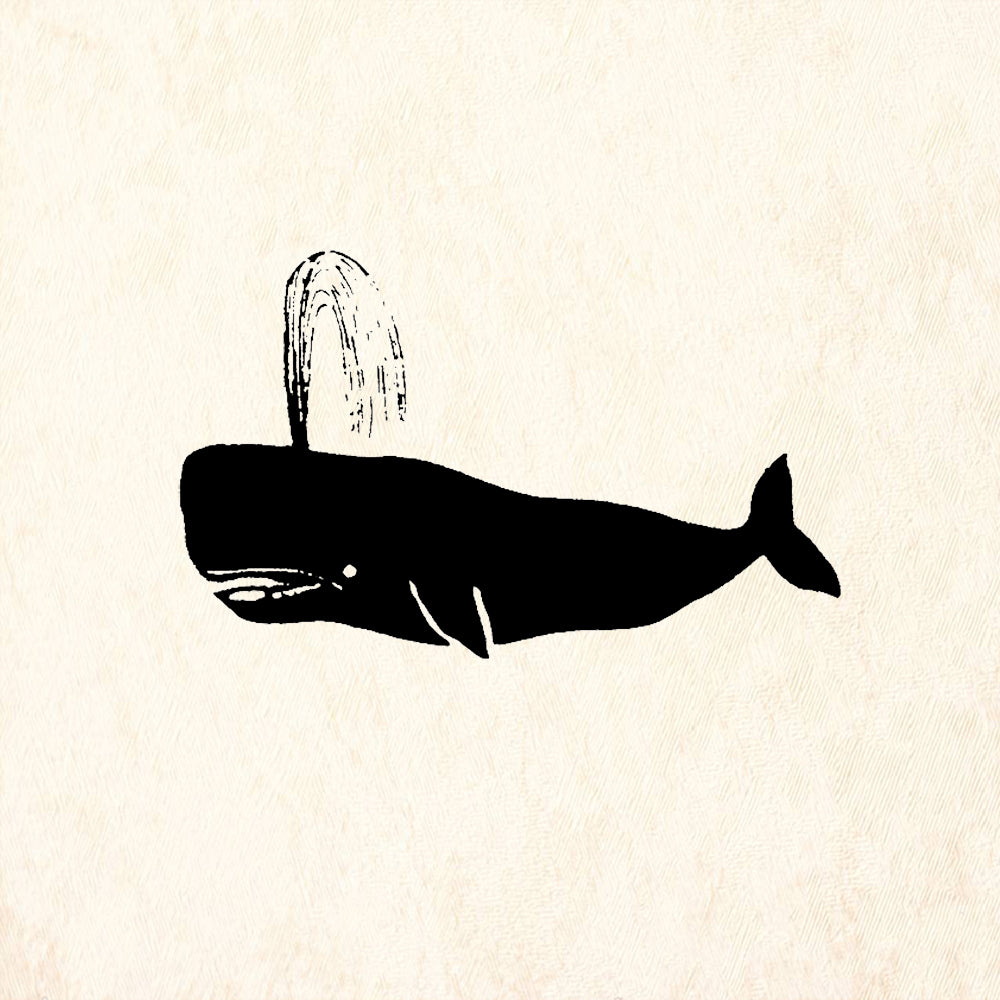 StampaFe Sperm Whale Rubber Art Stamp