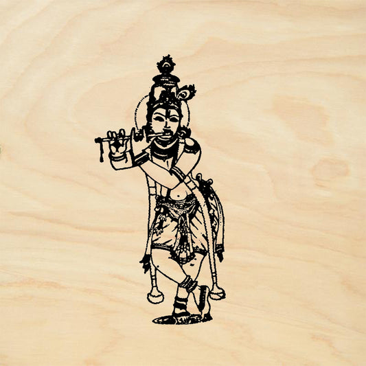 StampaFe Krishna Hindu Deity Spiritual Rubber Art Stamp