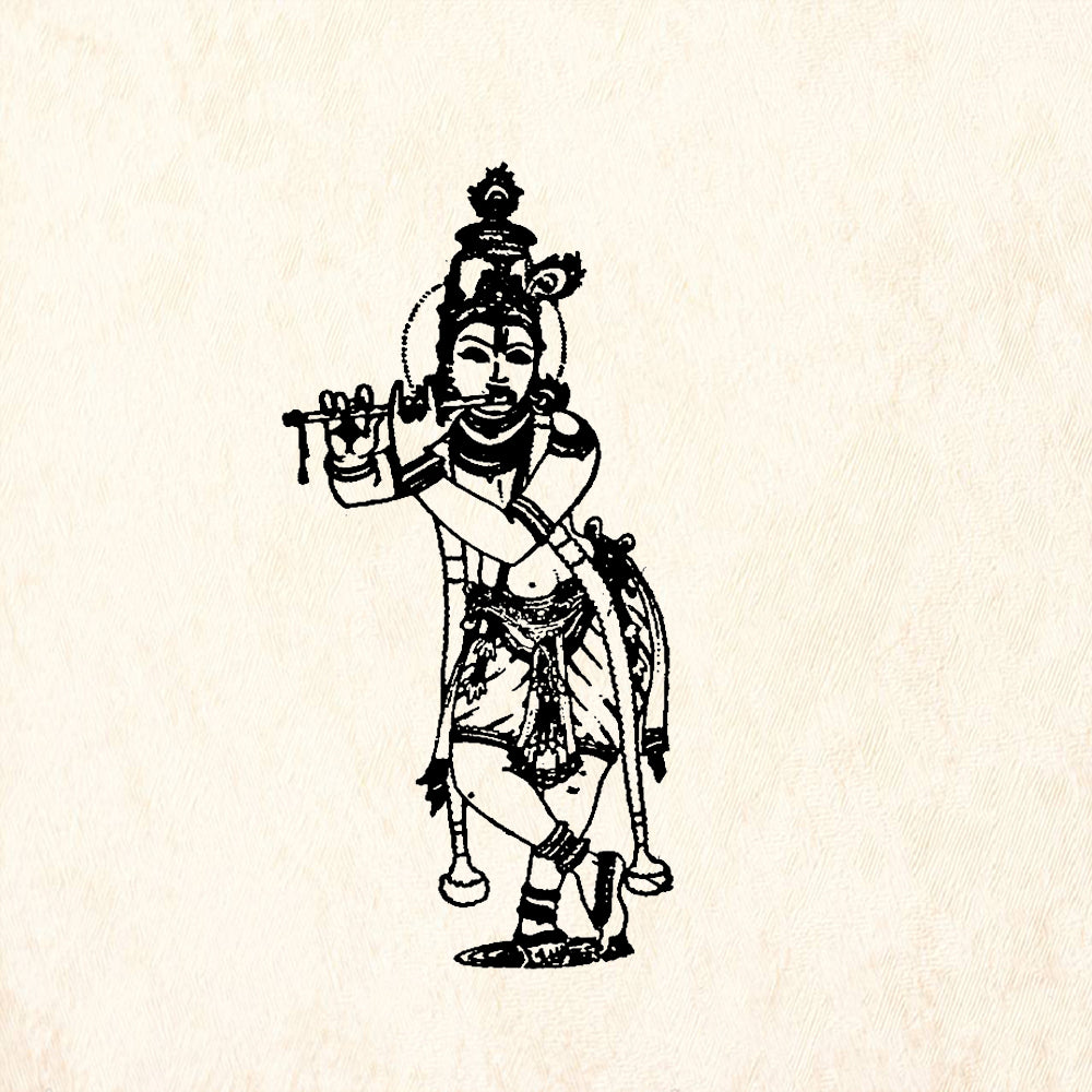 StampaFe Krishna Rubber Art Stamp