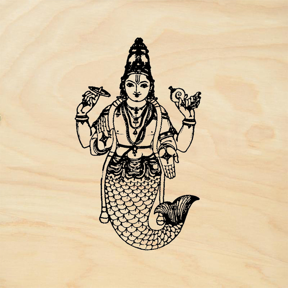 StampaFe MachIndra Hindu Deity Spiritual Mixed Media Rubber Art Stamp