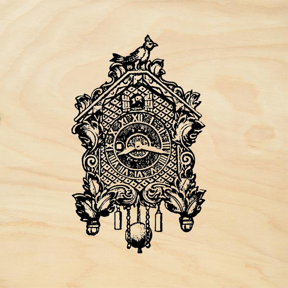 StampaFe Cuckoo Clock Rubber Art Stamp