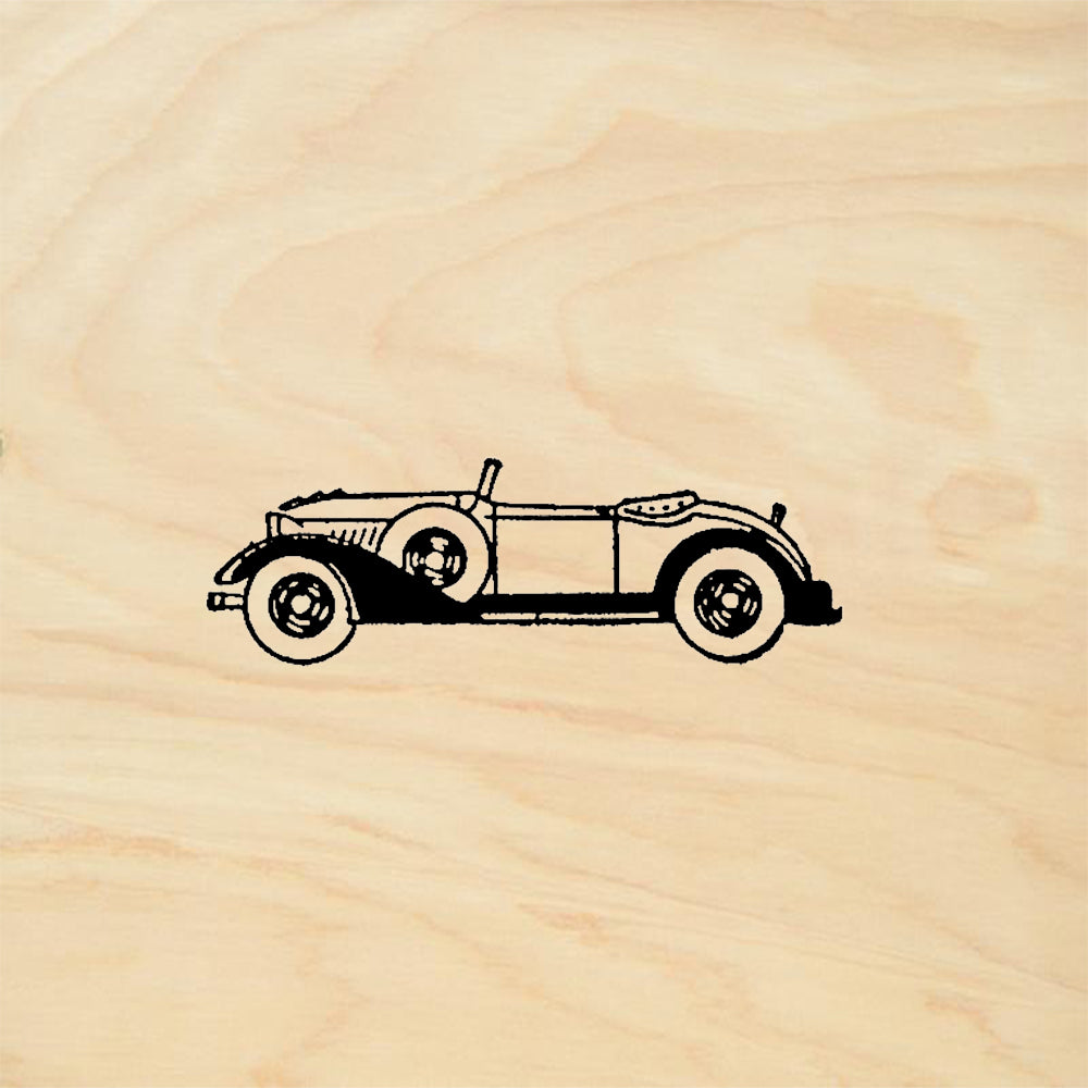 StampaFe Roadster Vintage Car Mixed Media Rubber Art Stamp