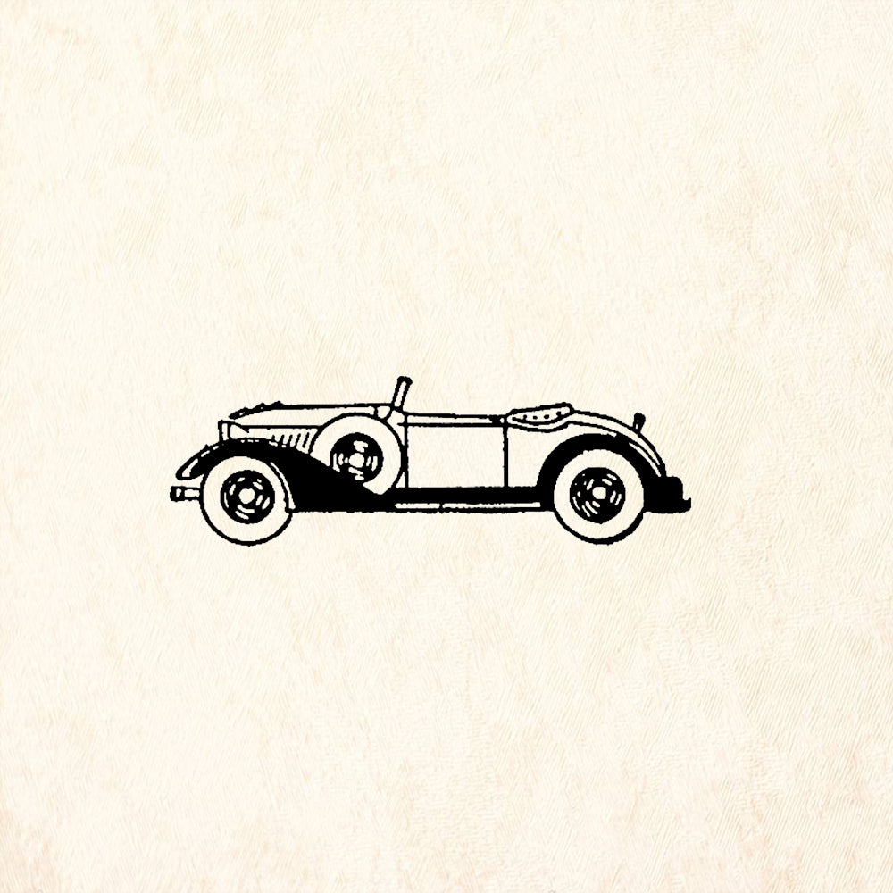 StampaFe Roadster Rubber Art Stamp