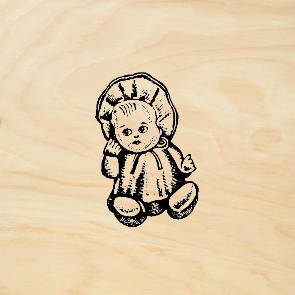 StampaFe Baby Doll Vintage Whimsical Rubber Art Stamp