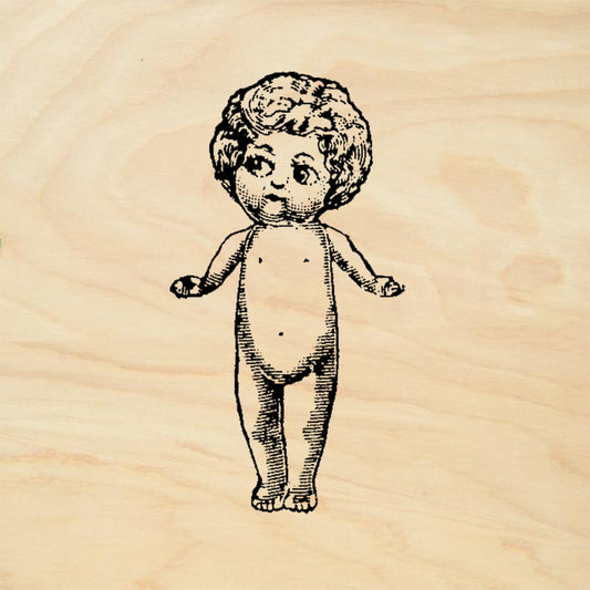 StampaFe Bette Doll Vintage Whimsical Rubber Art Stamp