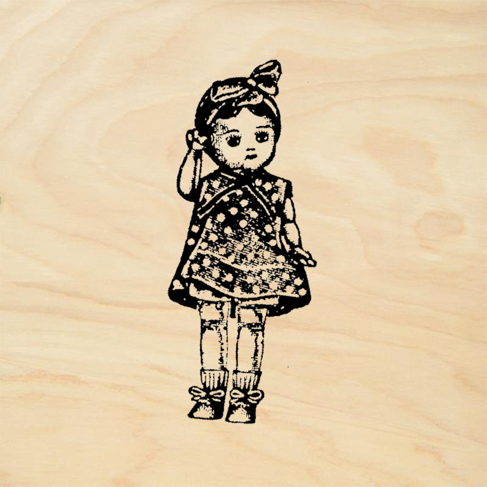 StampaFe Dot Doll Rubber Art Stamp