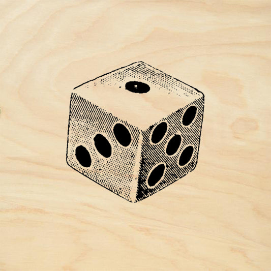StampaFe Die Game Piece Mixed Media Rubber Art Stamp