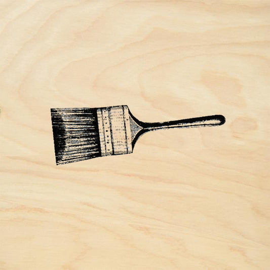 StampaFe Paint Brush Large Artist Mixed Media Rubber Art Stamp