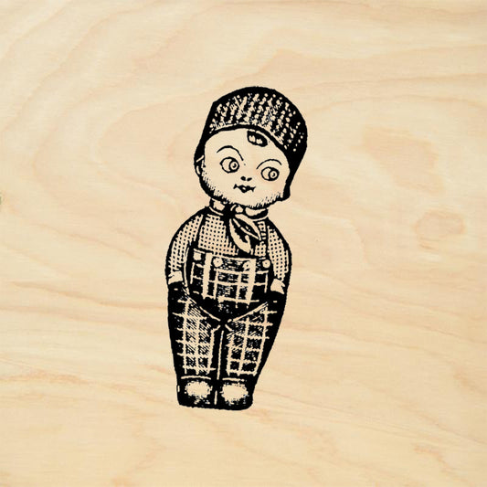 StampaFe Jan Doll Vintage Whimsical Rubber Art Stamp