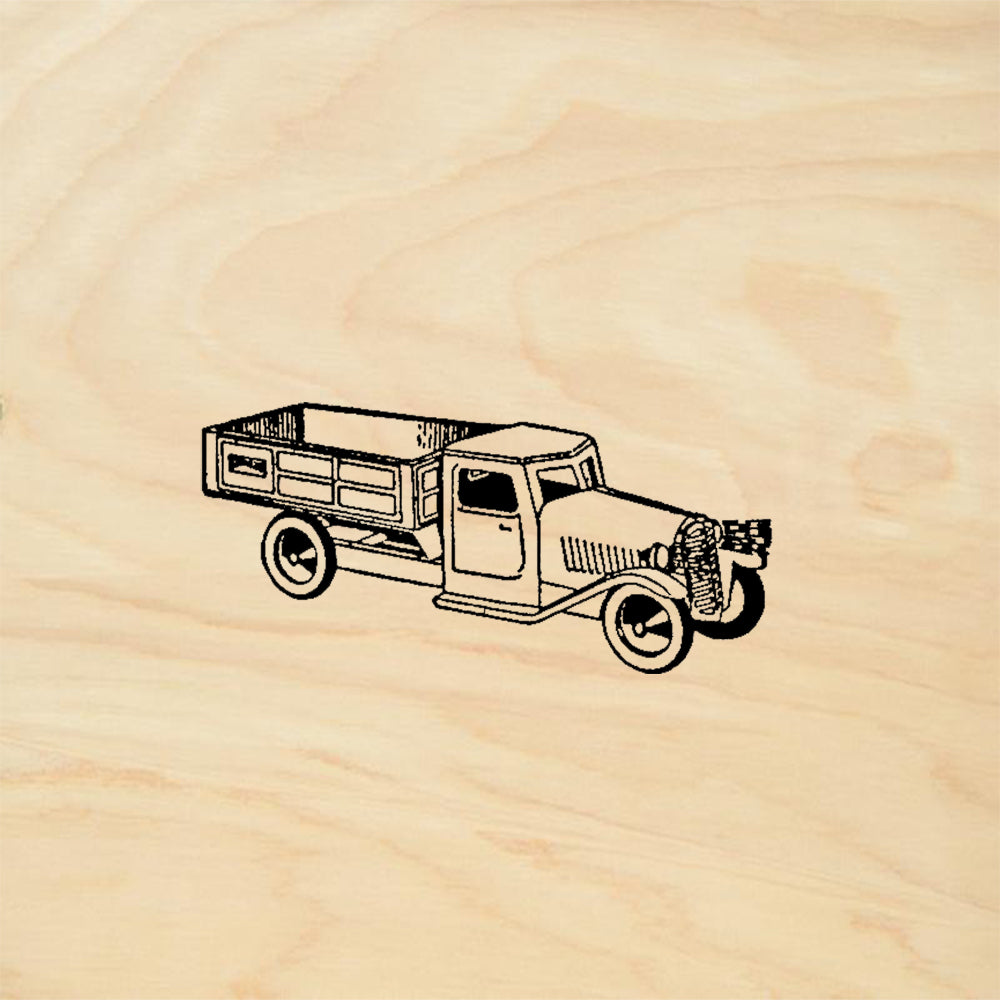StampaFe Old Truck Vintage Vehicle Mixed Media Rubber Art Stamp