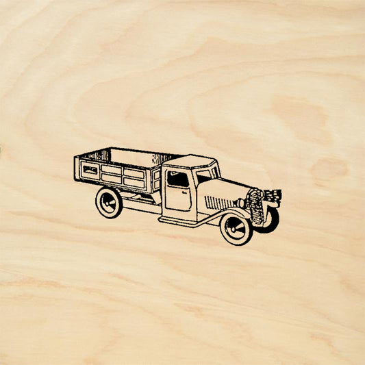 StampaFe Old Truck Vintage Vehicle Mixed Media Rubber Art Stamp