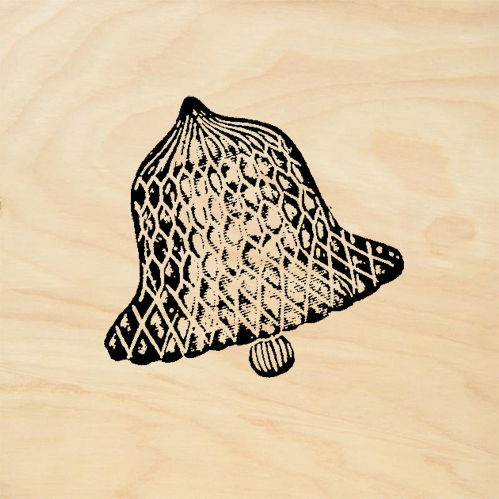 StampaFe Honeycomb Bell Holiday Card Making Rubber Art Stamp