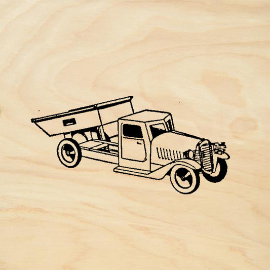 StampaFe Dump Truck Vintage Vehicle Mixed Media Rubber Art Stamp