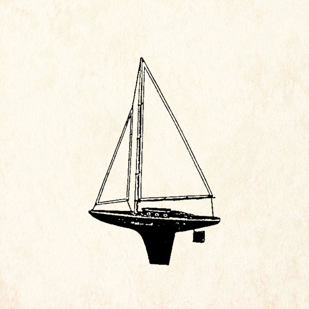 StampaFe True Love Boat Rubber Art Stamp