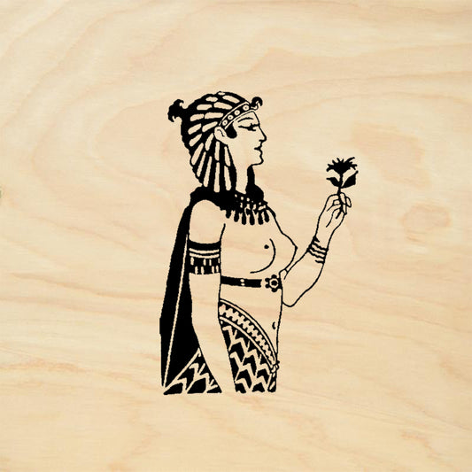 StampaFe Cleopatra Ancient Egyptian Mixed Media Rubber Art Stamp