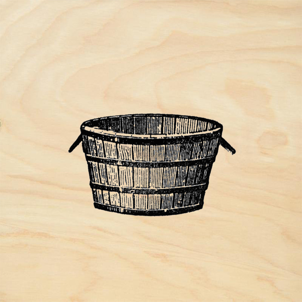 StampaFe Wash Tub Vintage Kitchen Rubber Art Stamp