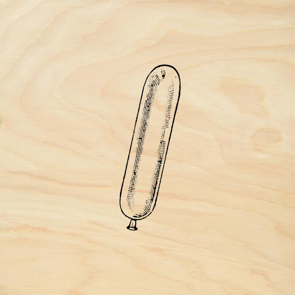 StampaFe Long Balloon Party Mixed Media Rubber Art Stamp