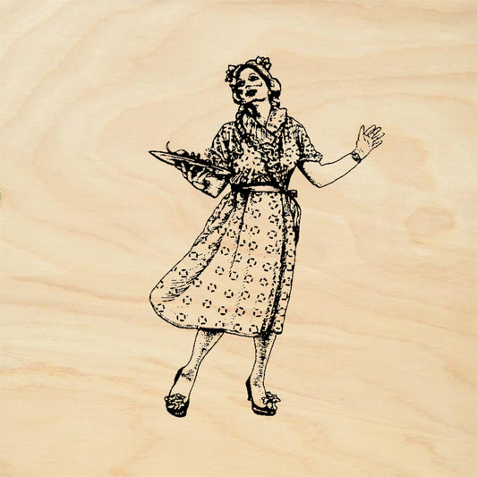 StampaFe Baby Jane Retro Housewife Rubber Art Stamp
