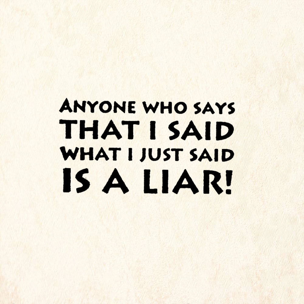 StampaFe Anyone Who Says Is a Liar Humorous Rubber Art Stamp