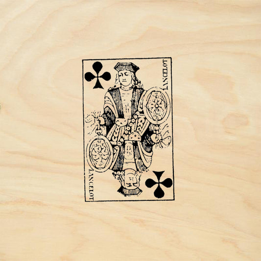 StampaFe Lancelot Jack of Clubs Playing Card Rubber Art Stamp