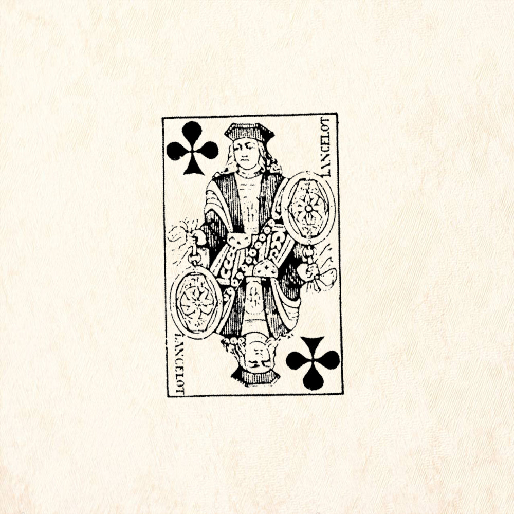 StampaFe Lancelot Jack of Clubs Rubber Art Stamp