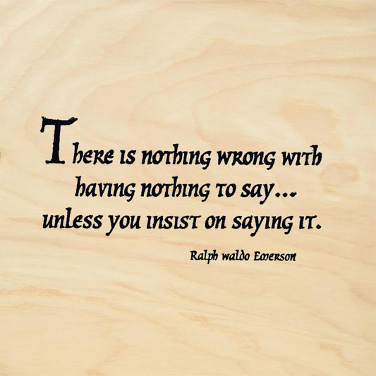 StampaFe There Is Nothing Wrong With Having Nothing to Say Stamp