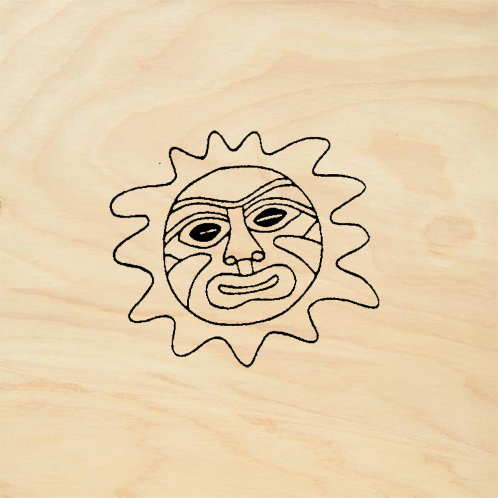 StampaFe Sun Mask Rubber Art Stamp