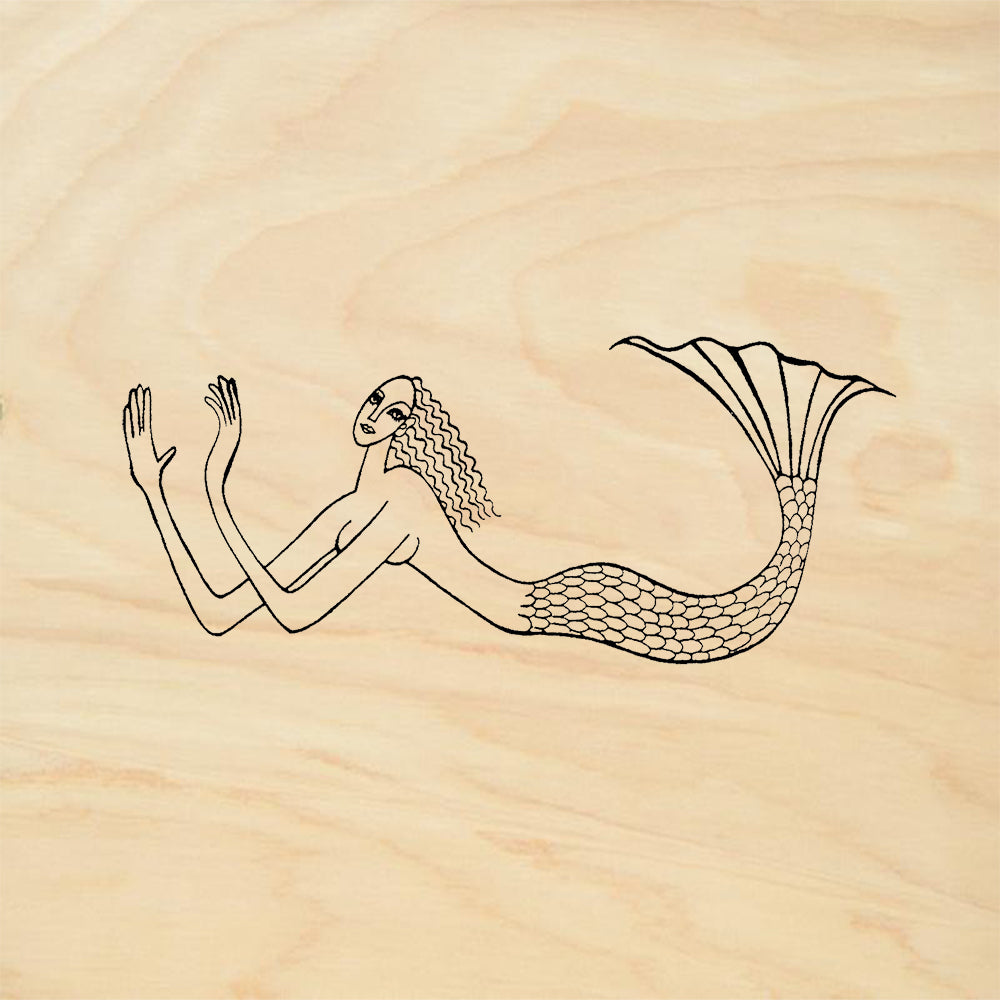 StampaFe Abukir Mermaid Rubber Art Stamp