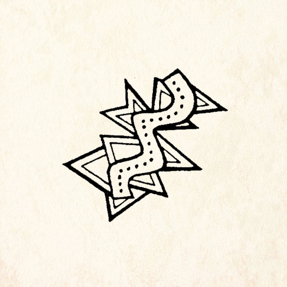StampaFe Deco Geometric Rubber Art Stamp