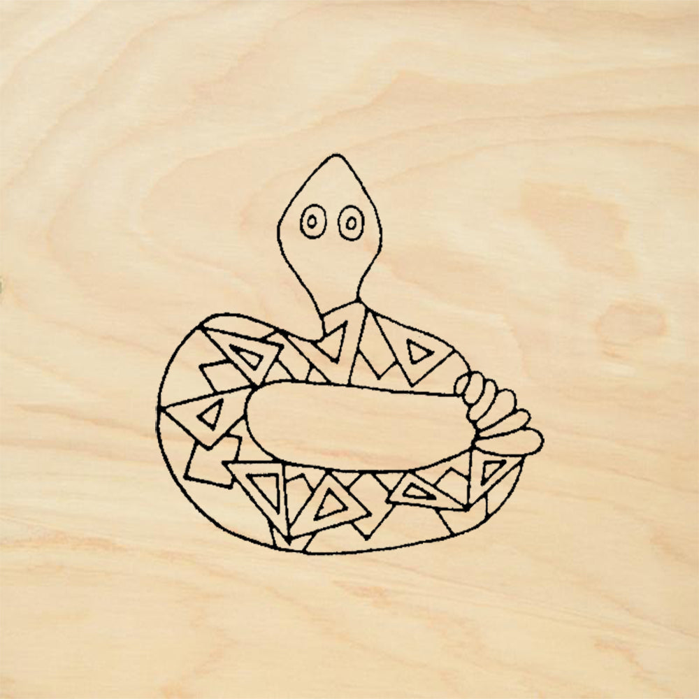 StampaFe Rattlesnake Rubber Art Stamp