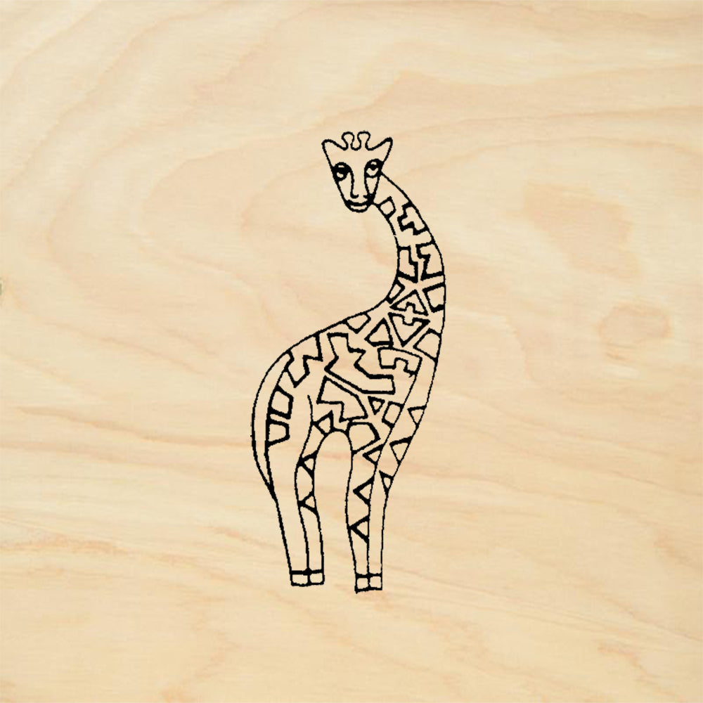 StampaFe Giraffe Rubber Art Stamp