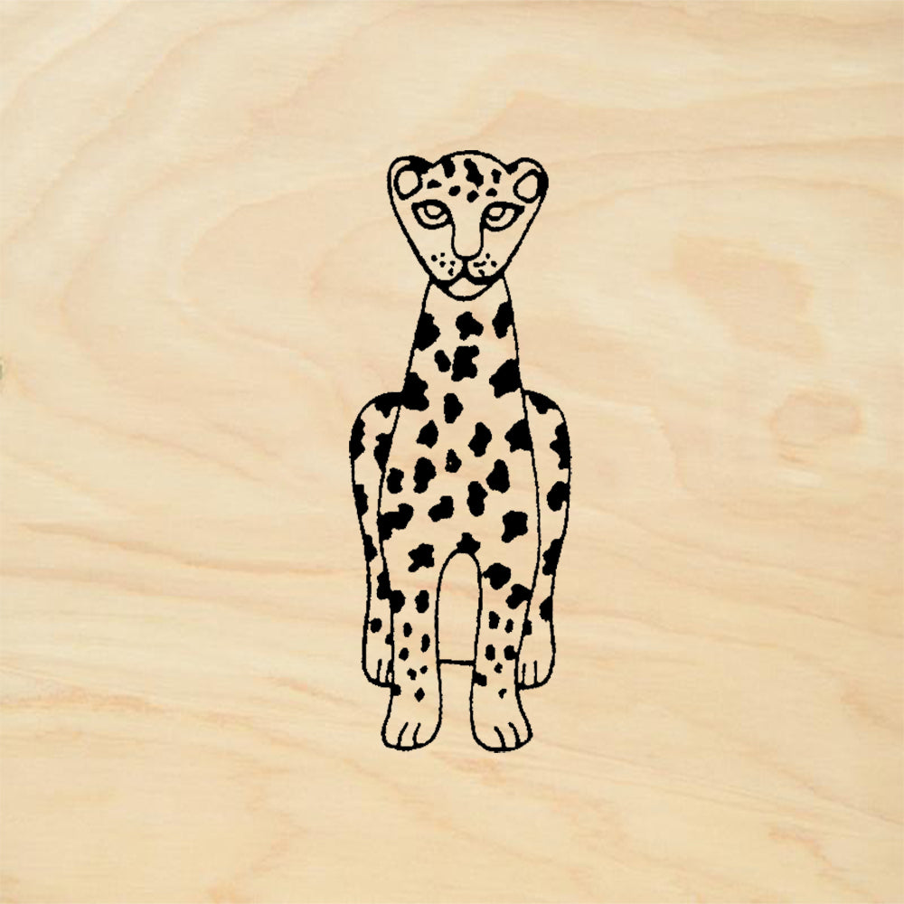 StampaFe Leopard Rubber Art Stamp