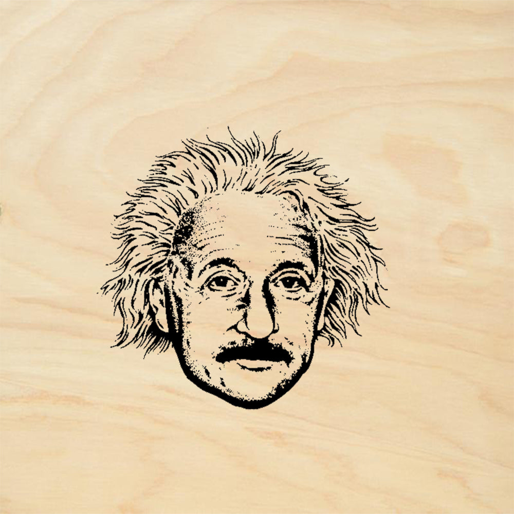 StampaFe Albert Einstein Portrait Rubber Art Stamp