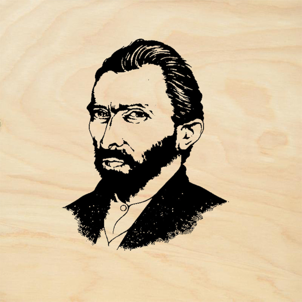 StampaFe Vincent Van Gogh Portrait Caricature Rubber Art Stamp