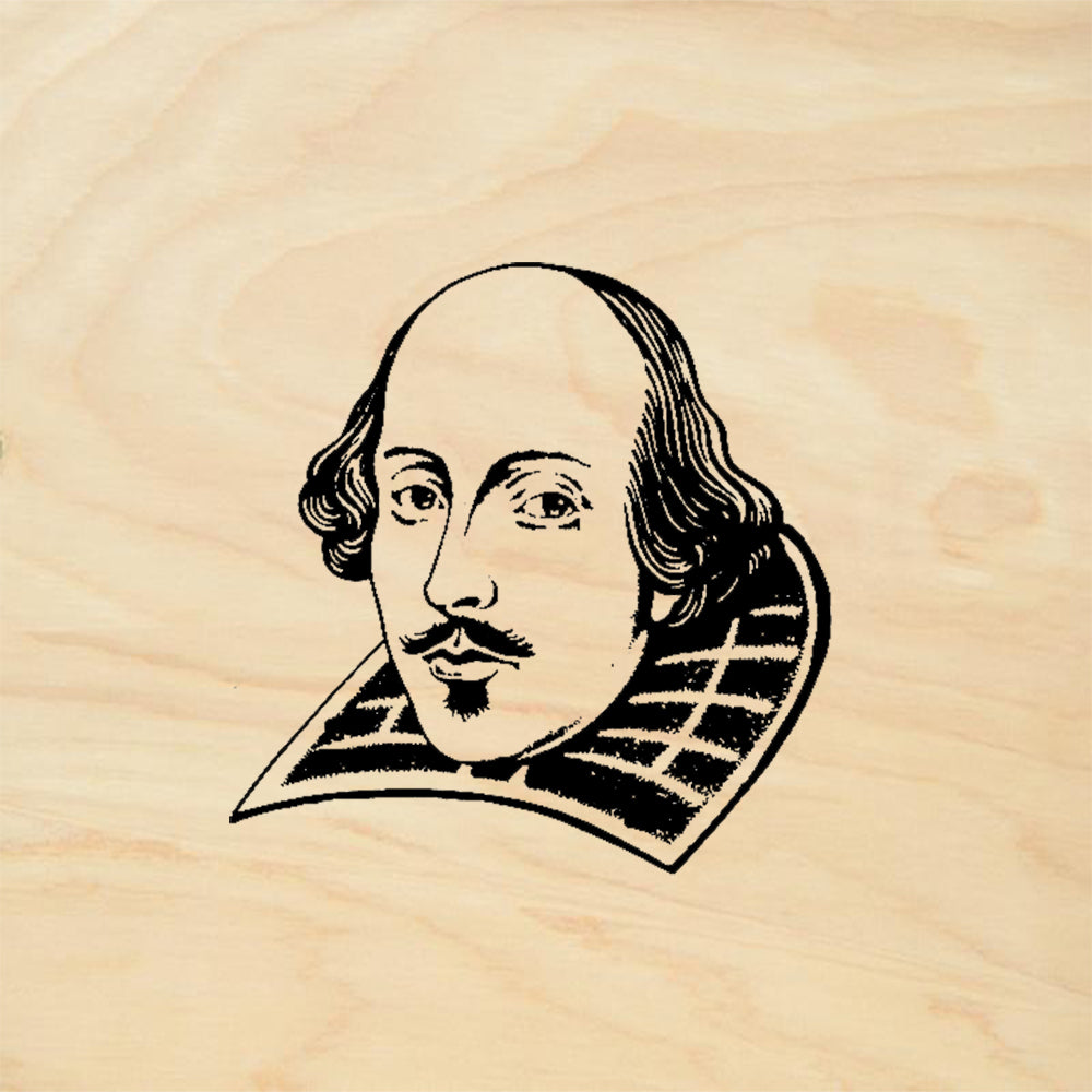 StampaFe William Shakespeare Portrait Rubber Art Stamp