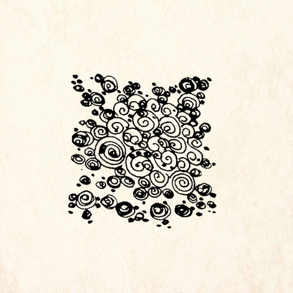 StampaFe Curls Rubber Art Stamp
