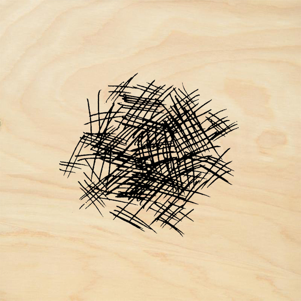StampaFe Cross Hatch Scribble Texture Background Rubber Art Stamp