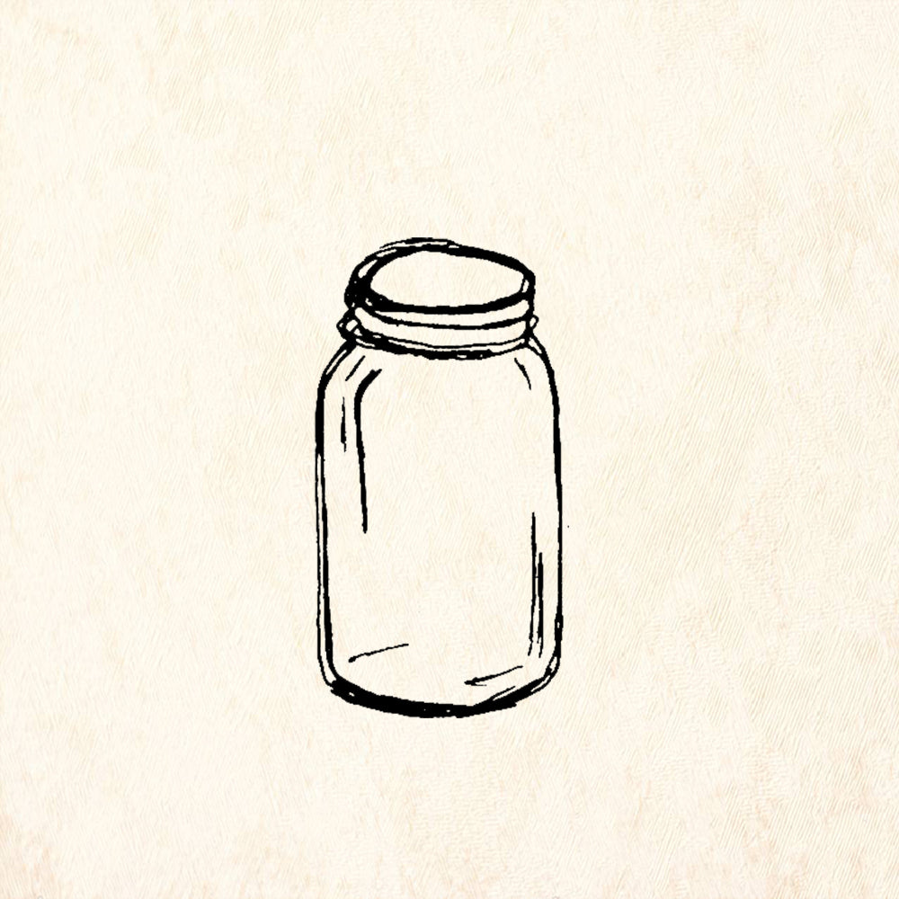 StampaFe Kim's Jar Mason Jar Rubber Art Stamp