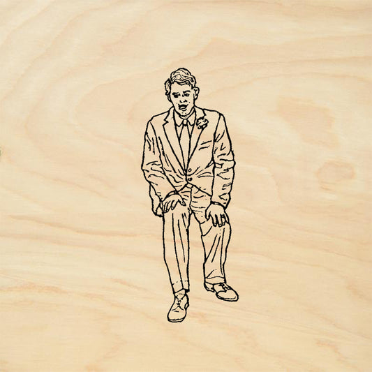 StampaFe Robert Young Man in Suit Figure Rubber Art Stamp