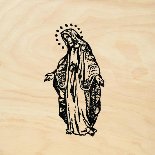 StampaFe Virgin Mary Our Lady Religious Figure Rubber Art Stamp