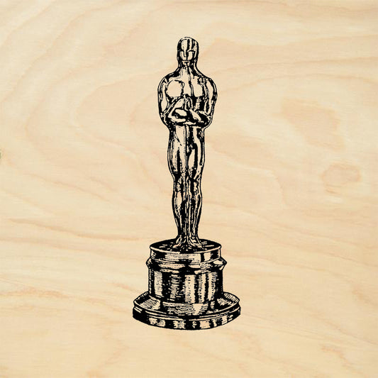 StampaFe Oscar Award Large Trophy Statuette Rubber Art Stamp