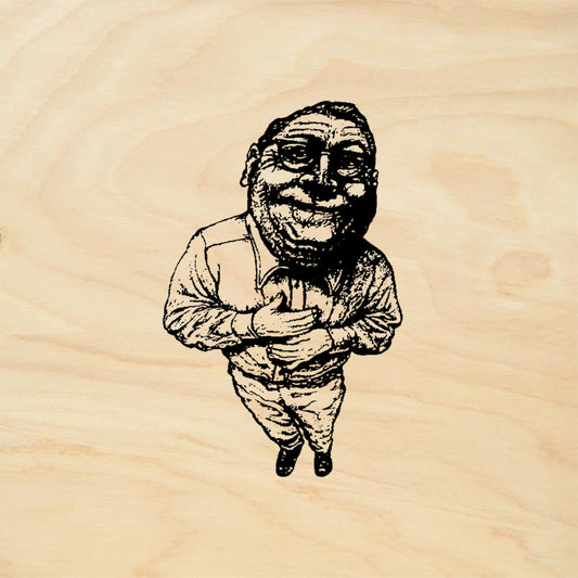 StampaFe Hector Laughing Man Caricature Figure Rubber Art Stamp