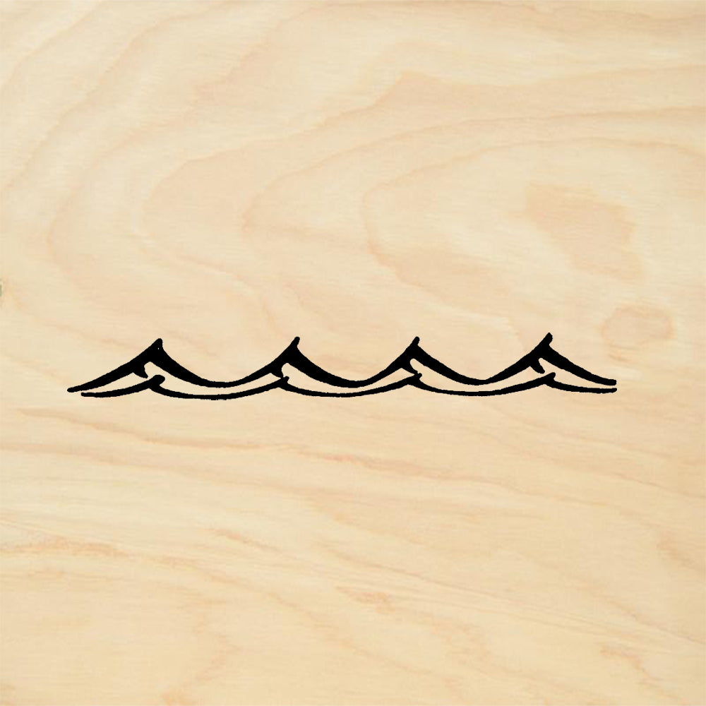 StampaFe Waves Repeating Ocean Wave Border Rubber Art Stamp