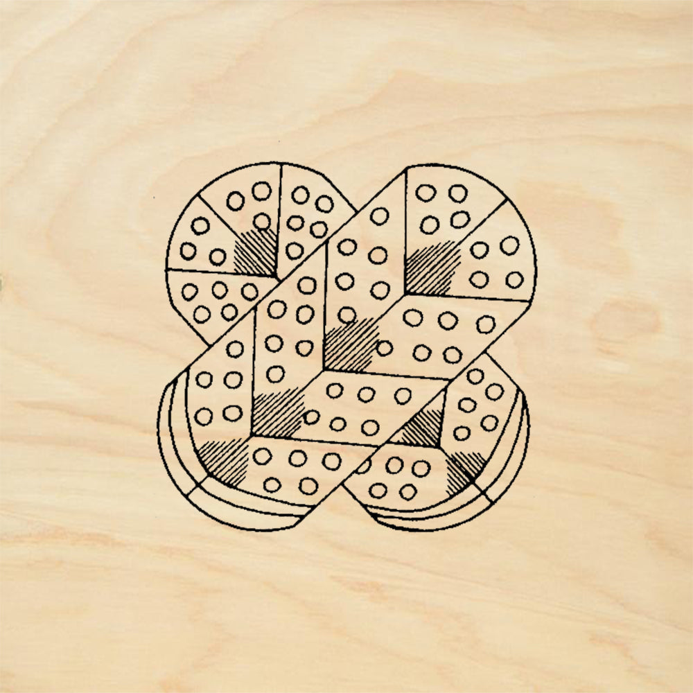 StampaFe Feather Crest Round Dotted Plume Seal Rubber Art Stamp