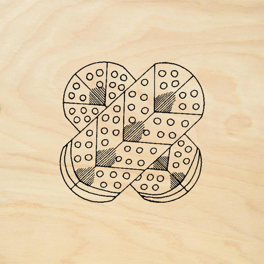 StampaFe Feather Crest Round Dotted Plume Seal Rubber Art Stamp