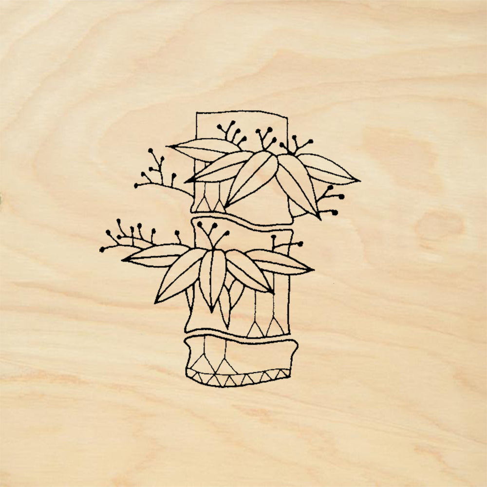 StampaFe Bamboo Cane Rubber Art Stamp