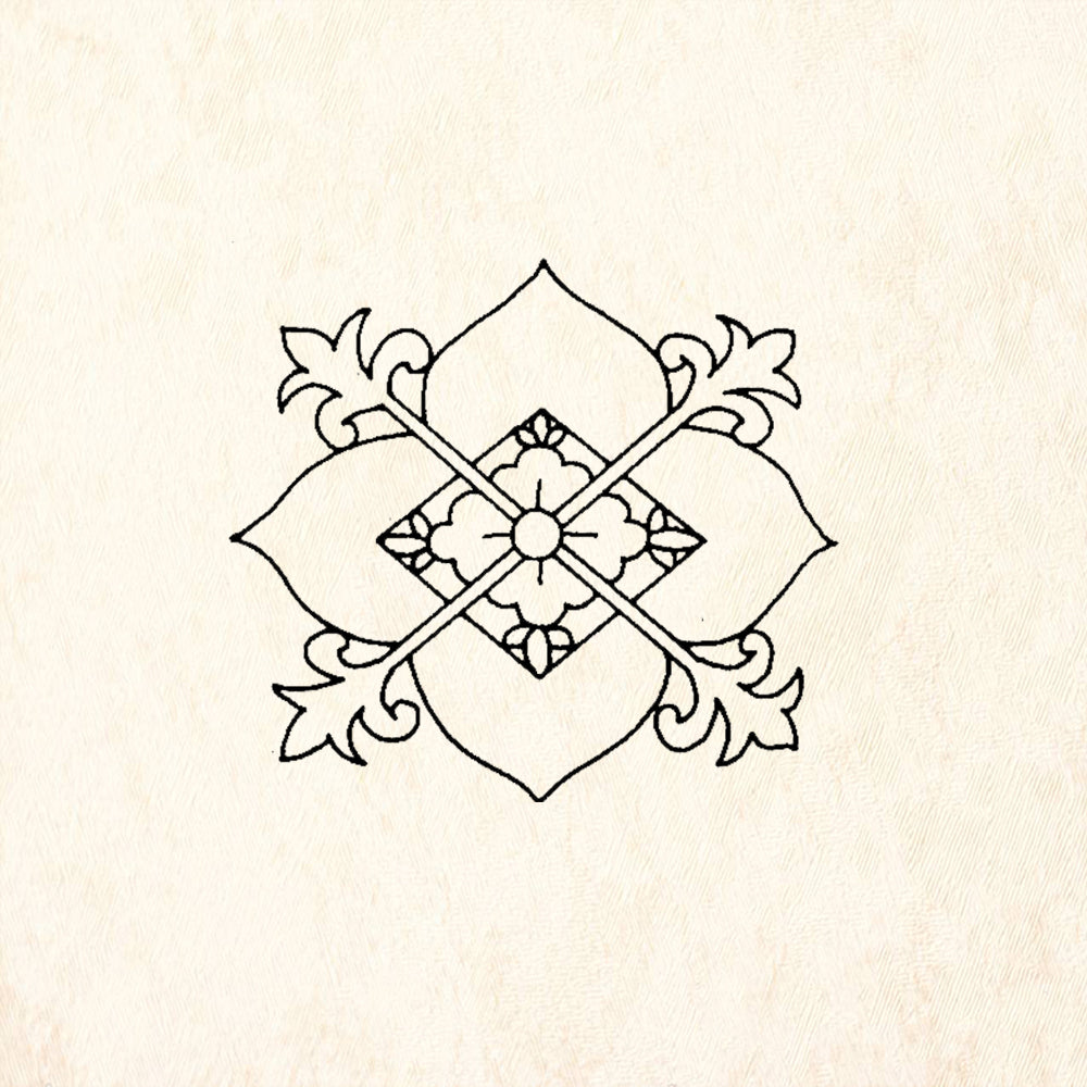 StampaFe Blossom Crest Rubber Art Stamp
